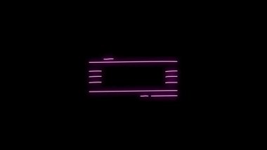 Görsel Mor Parlayan Ana Hatların Ritmik Darbesi Eşsiz Görsel Deneyim Oluşturuyor