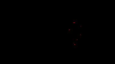 Basit Sanat Biçiminde Siyah Arkaplanda Kırmızı Şekillerin Soyut Animasyonu