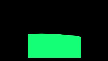 Yeşil Animasyon Küpleri Kara Arkaplan Karşısında Yükseliyor ve Düşüyor Minimalist Kavram