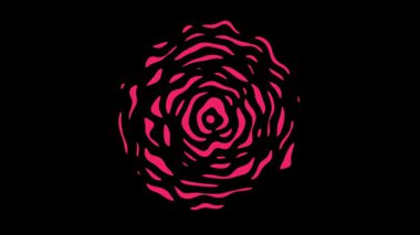 Yaratıcı Arkaplan İçin Pembe ve Siyah olmak üzere Soyut Tekrarlayan Dairesel Desenler