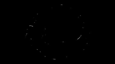 Canlandırılmış patlama efekti dizisi küçükten büyüğe ve sonra tekrar küçük döngüye dönüşür