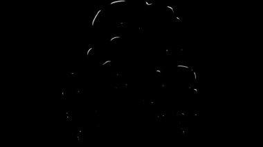 Görsel Efektler ve Hareket Grafikleri Kullanımı için Canlandırılmış Duman Efekti Sırası