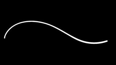 Siyah arkaplan üzerindeki minimalist sinüs dalga deseni animasyonu pürüzsüz salınımları gösteriyor