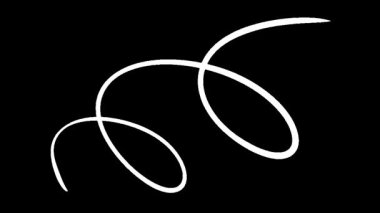 Animasyon Çizgi Sanatı: Bu tuhaf spiral çizgilerin büyüyüp siyah bir zemin üzerinde hareket etmesini izleyin