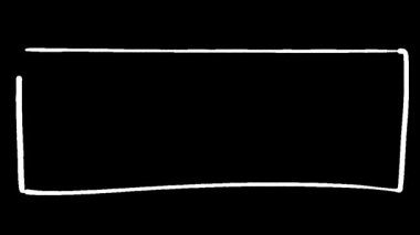 Siyah Arkaplanda Soyut Beyaz Kareler Desen Canlandırması, Basit Görsel Sanat