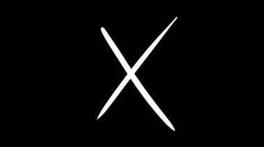 Görsel Tasarımlar için Siyah Arkaplanda Beyaz Haçlı Soyut Desen