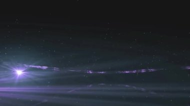 Parlak gök cisimlerinin ve karanlık bir arkaplana karşı ruhani ışık efektlerinin yer aldığı kozmik bir sahne.