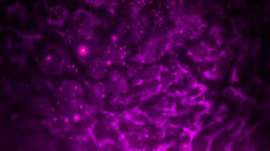 Mikroskobik görünüm altında organik veya hücresel yapıları andıran soyut mor doku.