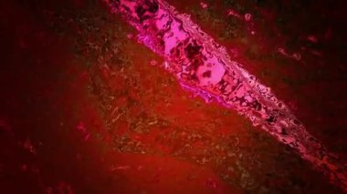 Sıvı veya organik bir yüzeyi andıran soyut kırmızı ve pembe desenli arkaplan.