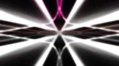 Merkezi yeşil renkli koyu renk şekilli soyut geometrik tasarım.