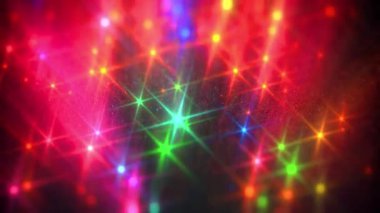 Parlayan parçacıklar ve vektör illüstrasyonuyla soyut arkaplan