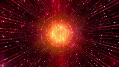 Yıldızların soyut renkli arkaplanı, uzay kavramı