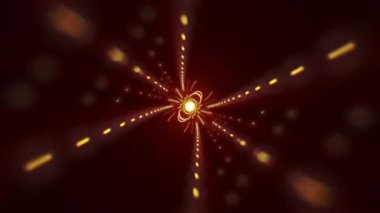 Dönen bir ışık ve enerji girdabı büyüleyici bir görsel etki yaratıyor..