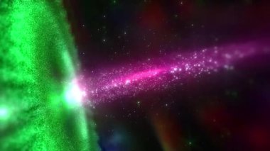 Galaksi uzayda, 3 boyutlu görüntüleme