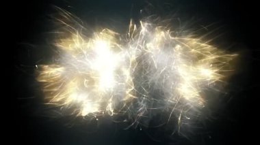 Parlayan kıvılcımlarla soyut arkaplan.