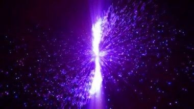 Kıvılcımlı mavi yıldız. soyut fraktal arkaplan