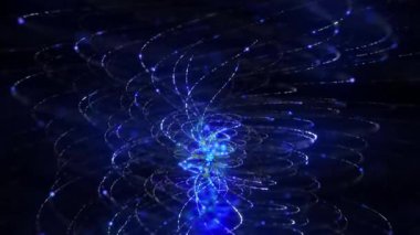 Çizgiler ve yıldızlarla soyut bir arkaplan. 3d oluşturma