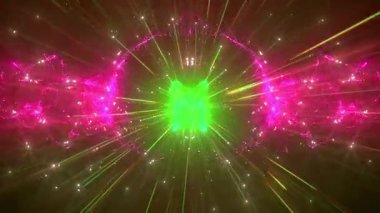 Parlayan ışıklarla soyut arkaplan.