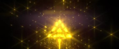 Parlak çizgileri ve yıldızları olan soyut bir arkaplan. 3d oluşturma