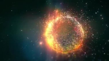 Renkli havai fişeklerin soyut arkaplanı