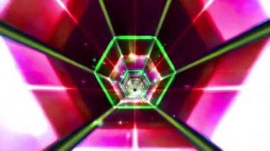 Soyut teknoloji arkaplanının 3 boyutlu canlandırması