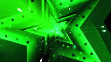 Yeşil ve siyah yıldızlı Noel arkaplanı