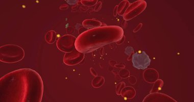 Hypercalcemia is a condition characterized by increased calcium levels in the blood. 3D rendering