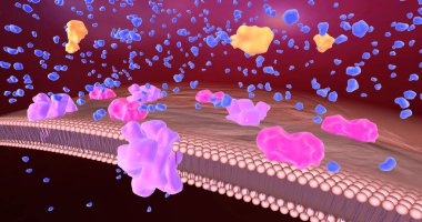 Patients with diabetes have significantly reduced insulin production leading to hyperglycemia. 3D rendering