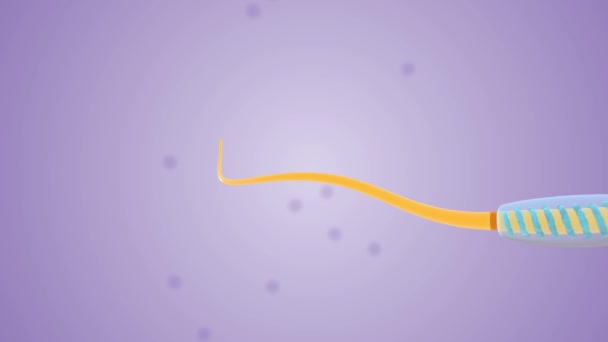 Ekor Simbol Sel Sperma — Stok Video