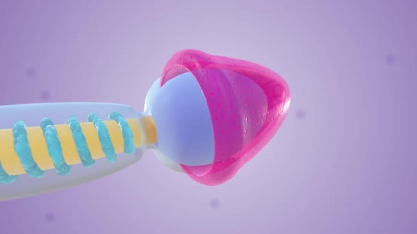 精子细胞核3D医学 — 图库视频影像