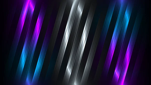 Rendering Abstract Violet Blue Black Light Pattern Gradient Background Black — ストック写真