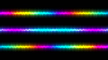 3D Soyut Renkli Arkaplan Parlak Renkler, Modern Renkli Duvar Kağıdı. Fütürist soyut fon. Dijital soyut hareket çizgisi