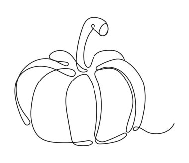 İnternetteki balkabağı ikonu. Sürekli meyve ve sebze. Yaşam ve diyet için doğal, sağlıklı yiyecekler. Eskiz tarzında besin ürünleri çizimi. Beslenme menüsü.