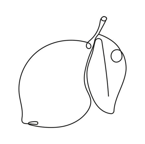 Онлайн Икона Лимона Постоянные Фрукты Овощи Натуральная Здоровая Пища Жизни — стоковый вектор