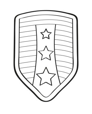 Yıldızlı kalkan. Birincilik karalama ikonu. Eskiz tarzında şampiyon statüsü. Kazanan ödül. Laurel çelengi el çizimi tarzında. Zafer çizgisi. Ödüller, kupalar, yıldızlar..