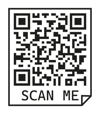 QR kod vektörü. Akıllı telefon taraması için örnek vektör QR kodu. Uygulama akıllı telefonu için kimlik. Eşyalar için barkod çerçevesi. Mal veya hizmet satışı için kod etiketleri. Mobil ödeme işareti.