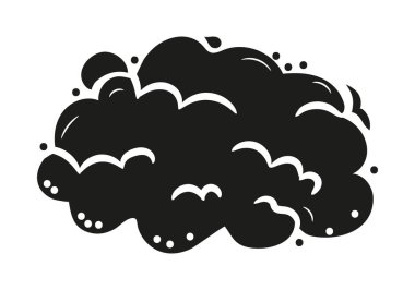 Patlama bombası duman, bulut, bomba elementi. Comic wow, boom, bam duman eskiz elementleri. Bam, köpükler uçuşuyor. Bombanın karalama vektörünü ateşle. Çizgi roman patlıyor.