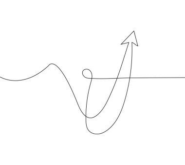 Bu soyut ok işaretinin aralıksız çizim tarzında resmedilmiş zarafetini keşfedin. Bu vektör illüstrasyonu yenilik ve yaratıcılığı somutlaştırarak çeşitli tasarım için mükemmel hale getirir.