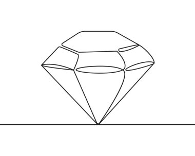 Sürekli tek bir çizgi şeklinde çizilmiş elmas mücevher. Bu minimalist ve zarif tasarım lüksün ve entelektüelliğin özünü yakalar, onu mücevher ve zenginlikle ilgili temalar için mükemmel kılar.
