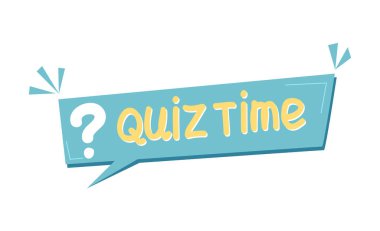 Soru işareti içeren sınav zamanı etiketi, iş, pazarlama ve reklam amaçlı ideal. Bilgi, meydan okuma ve etkileşimli öğrenmeyi temsil eden modern bir vektör illüstrasyonu. Mükemmel.