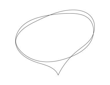 Konuşma baloncuğu ikonunun minimalist sürekli çizimi. Mesajlaşmayı, iletişimi ve sohbeti temsil eden basit ve modern çizgi sanatı. İş, sosyal medya ve teknoloji için ideal