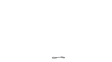Bir tavuk videosunun minimalist sürekli çizgi çizimi, hareket