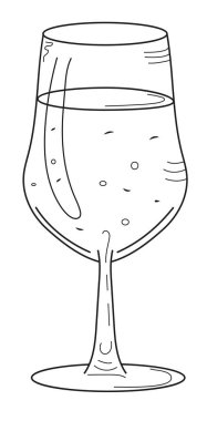 Mojito, Margarita, Daiquiri, Tequila, Wine ve Cosmopolitan gibi popüler alkollü kokteylleri içeren el çizimi karalama tarzı vektör çizimi. Menü tasarımları, parti davetiyeleri, yazlık bar promosyonları ya da içki temalı yaratıcı ürünler için mükemmel.