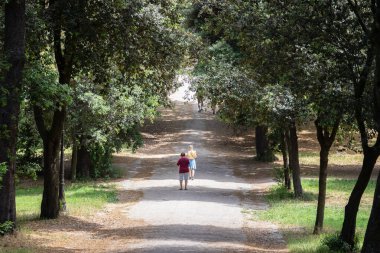 ROME, ITALY - 25 MAYIS 2022 Villa Borghese, Roma, İtalya