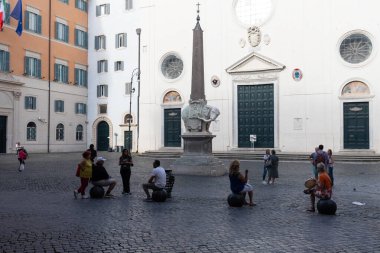 Roma, İtalya - 24 Mayıs 2022: Roma 'da Gesu Kilisesi - Chiesa del Gesu.