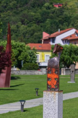 Bellinzona İsviçre - 29 Mayıs 2022: Giubiasco Ticino Kantonu 'nda yer alan bir belediyedir..