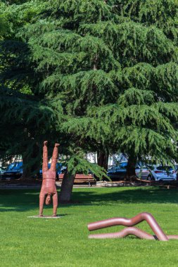 Bellinzona İsviçre - 29 Mayıs 2022: Giubiasco Ticino Kantonu 'nda yer alan bir belediyedir..