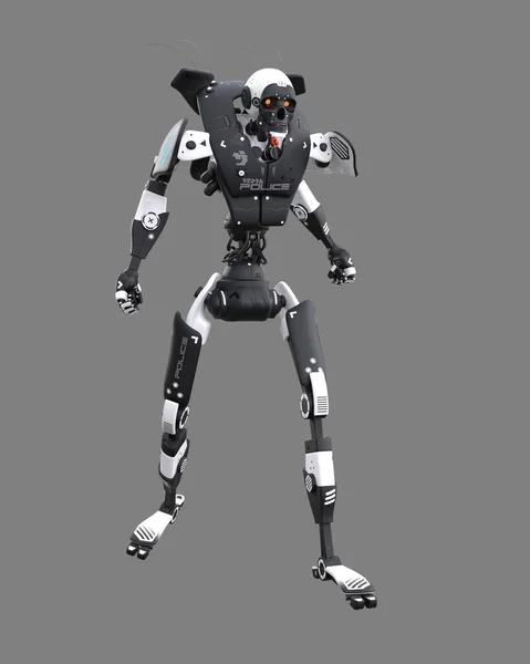 Robot Robótico Ciencia Ficción Futurista Ilustración Aislada —  Fotos de Stock