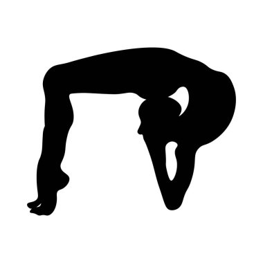 Yoga mükemmelliği vücut işareti. Spor.