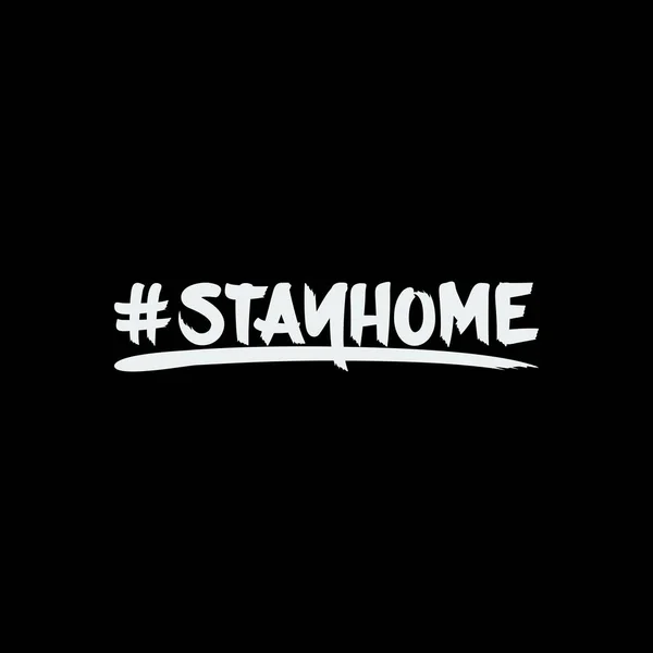 Stayhome Covid Typografie Quote Design Voor Shirt Mok Poster Andere — Stockvector